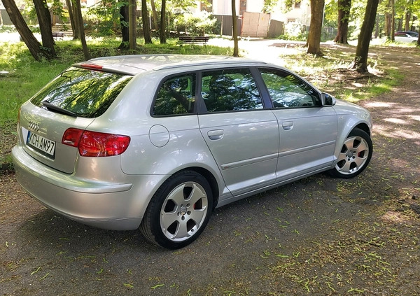 Audi A3 cena 15600 przebieg: 299000, rok produkcji 2006 z Sosnowiec małe 301